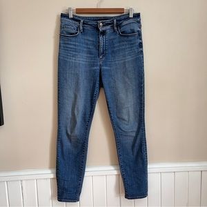 Loft high waisted crop jeans 8 29